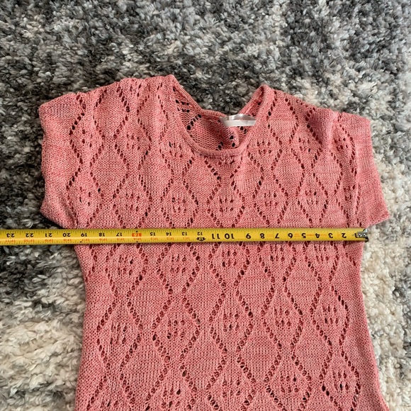 Leo & Nicole Women’s Pink Knit Sweater Blouse Size Large - Picture 6 of 15